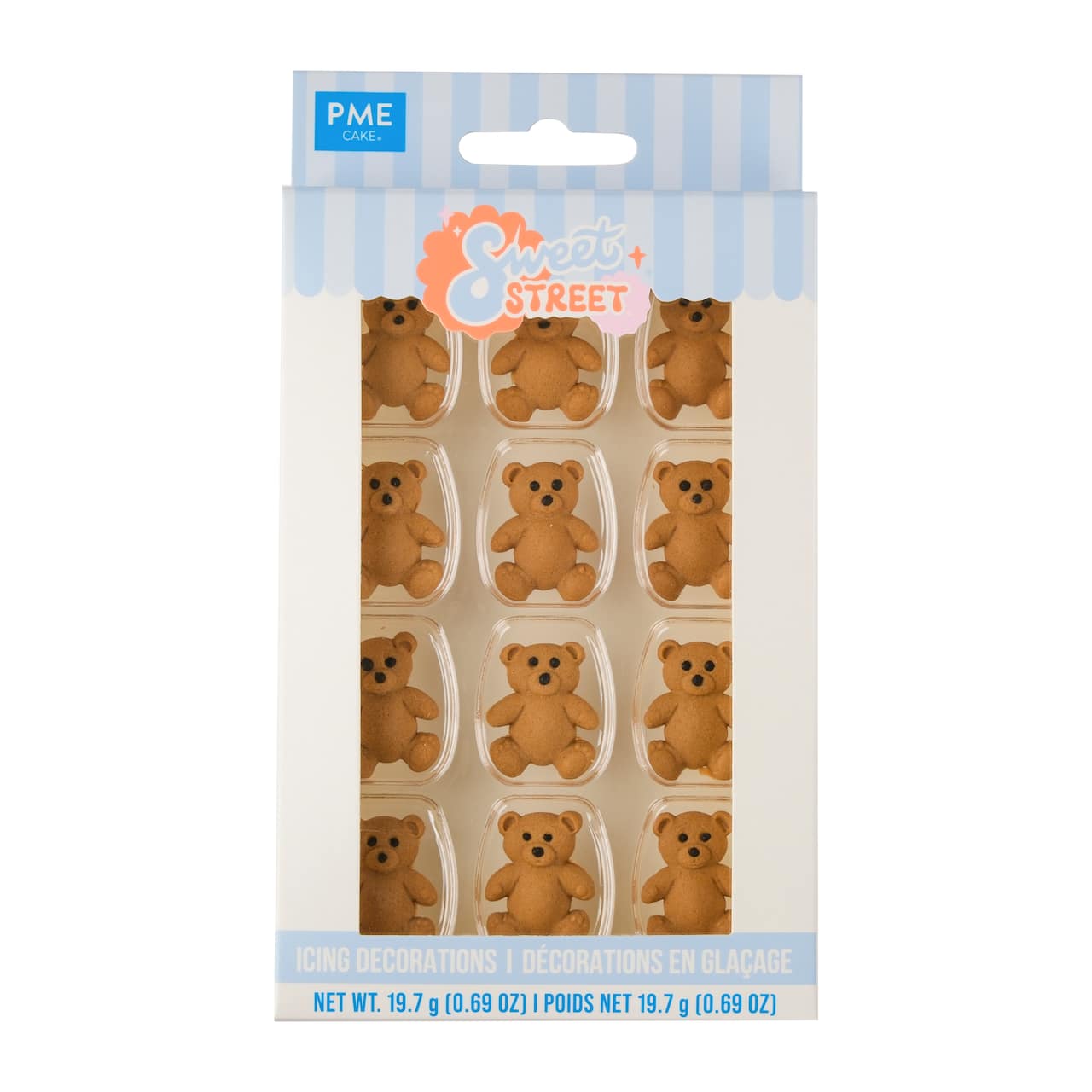 PME Cake Sweet Street® Teddy Bear Icing Decorations